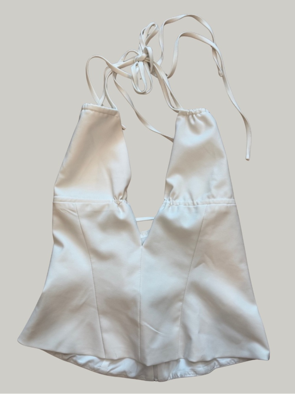 LIKE NEW Outcast White Halter V-Neck Tank